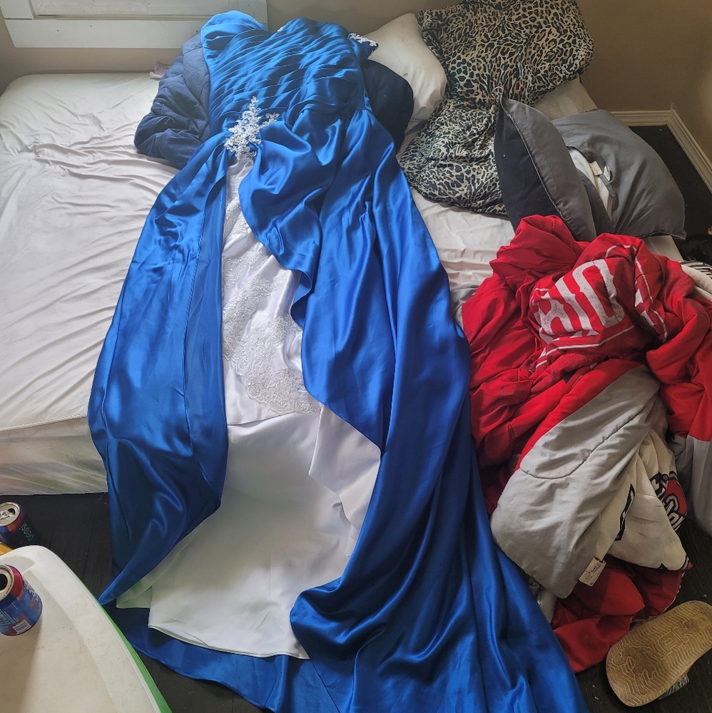 Royal Blue Wedding Dress 16W